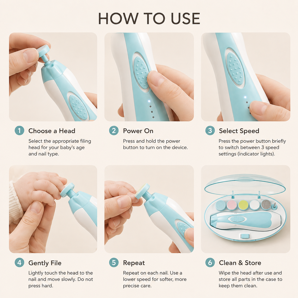 Nuvéa Electric Baby Nail Trimmer