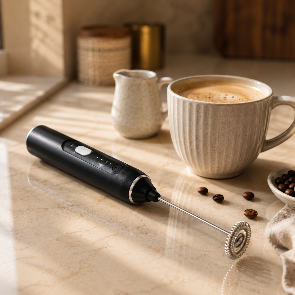 Veloura 2-in-1 Electric Coffee Frother & Whisk