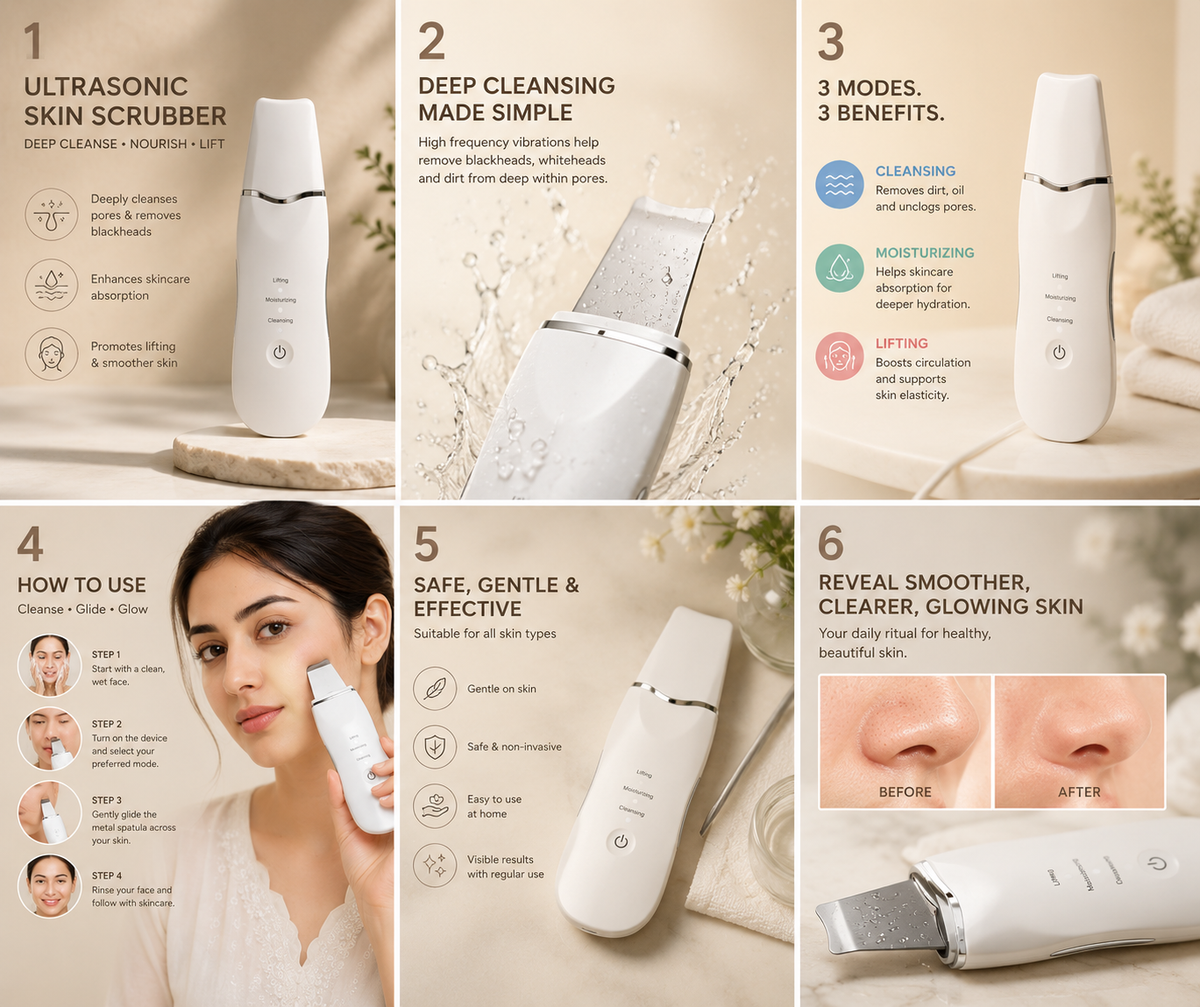 Velisse Ultrasonic Skin Scrubber